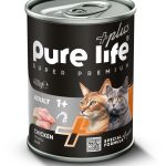 Pure Life Plus Konserve Kedi 400 gr cat chicken