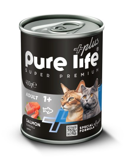 Pure Life Plus Konserve Kedi 400 gr cat salmon